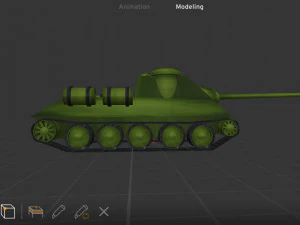 SU-100 ZSRR Model 3D