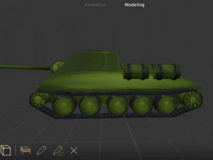 SU-100 ZSRR Model 3D