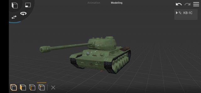 KV-1S model USSR 3D Модель .c4d .max .obj .3ds .fbx .stl .blend 