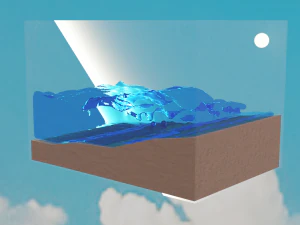 Aquarium water 3D Model