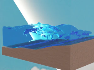 Aquarium water 3D Model