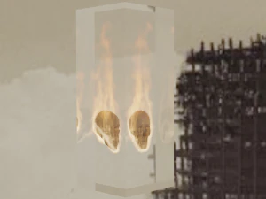 Fire skull 3D Model