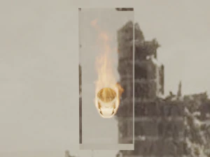 Fire skull 3D Model