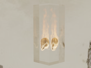 Fire skull 3D Model