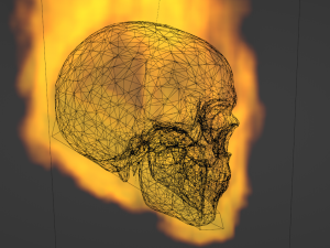 Fire skull 3D Model