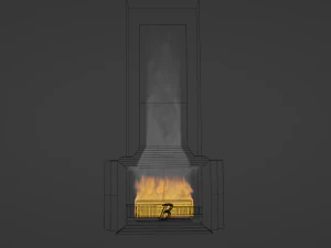 Fireplace 3D Model