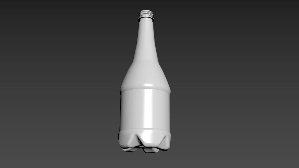Bottleofcarbonatedliquid1liter 3D Model .c4d .max .obj .3ds .fbx .stl .blend 