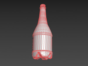Bottleofcarbonatedliquid1liter 3D Модель