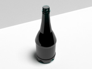 Bottleofcarbonatedliquid1liter 3D Модель