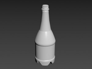 Bottleofcarbonatedliquid1liter 3D Модель