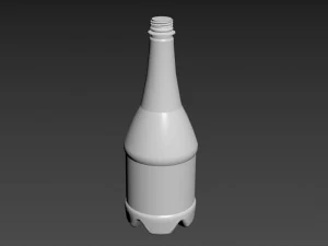 Bottleofcarbonatedliquid1liter 3D Model