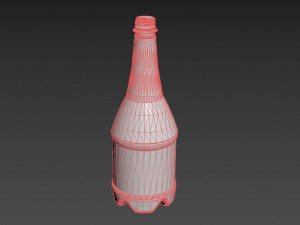 Bottleofcarbonatedliquid1liter 3D Модель