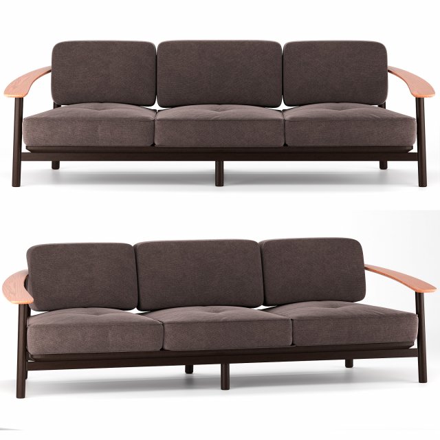 Twins 3 seater garden sofa Modèle 3D .c4d .max .obj .3ds .fbx .stl .blend