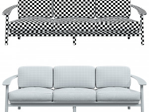 Twins 3 seater garden sofa Modèle 3D