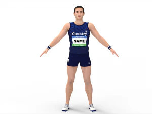 Athlete Runner 3D Model