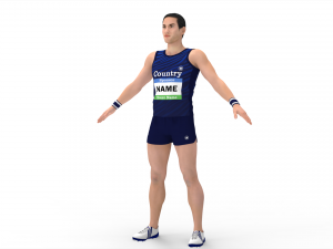 Athlete Runner 3Dモデル
