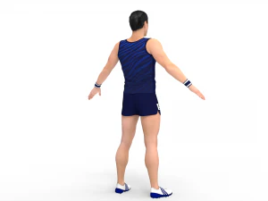 Athlete Runner 3D Model