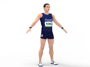 Athlete Runner 3D Model