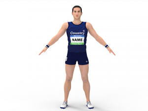 Athlete Runner 3Dモデル