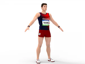 Athlete Runner 3D Model
