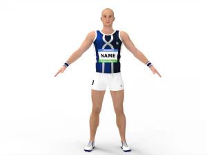 Athlete Runner 3D Model