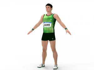 Athlete Runner 3D Model