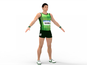 Athlete Runner 3D Model