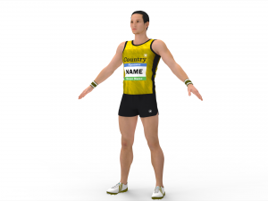 Athlete Runner 3D Model
