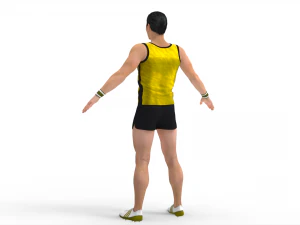 Athlete Runner 3D Model
