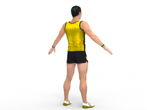 Athlete Runner 3D Model