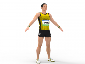 Athlete Runner 3D Model