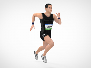 Athlete Action Set-01 Model 3D