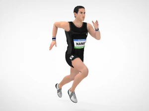 Athlete Action Set-01 3D Model