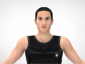 Athlete Action Set-01 3D Model