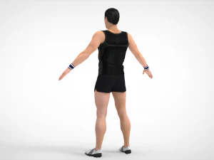Athlete Action Set-01 3D Model
