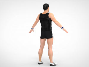Athlete Action Set-01 Model 3D