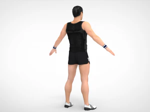 Athlete Action Set-01 3D Model