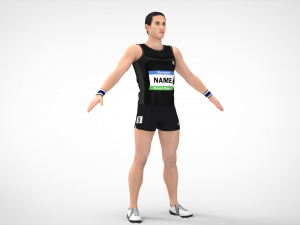 Athlete Action Set-01 Model 3D
