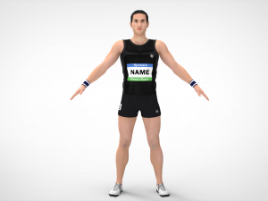 Athlete Action Set-01 Model 3D