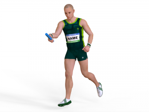 Athlete Action Set-02 3D Model
