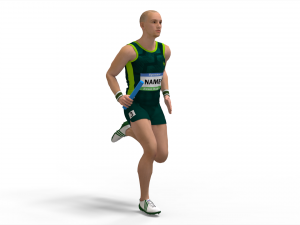 Athlete Action Set-02 3D Model