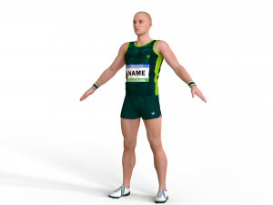 Athlete Action Set-02 3D Model