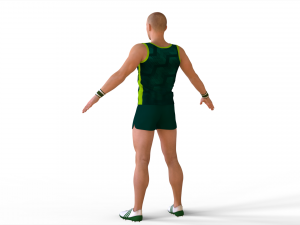 Athlete Action Set-02 3D Model