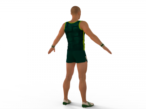 Athlete Action Set-02 3D Model