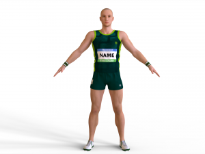 Athlete Action Set-02 3D Model