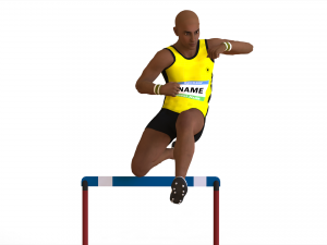 Athlete Actions - Hurdles Model 3D