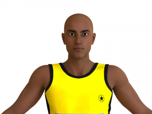 Athlete Actions - Hurdles Model 3D