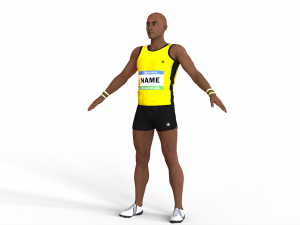 Athlete Actions - Hurdles Model 3D