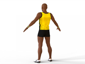 Athlete Actions - Hurdles Model 3D