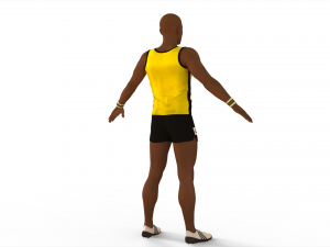 Athlete Actions - Hurdles Model 3D